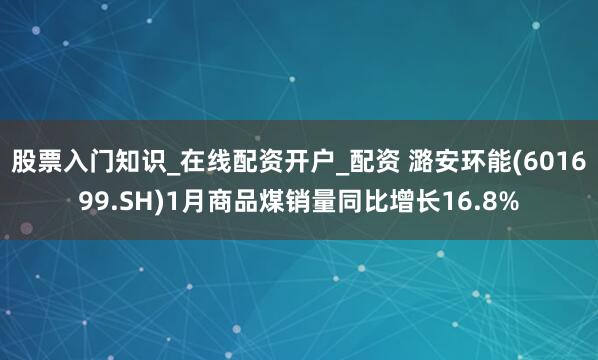股票入门知识_在线配资开户_配资 潞安环能(601699.SH)1月商品煤销量同比增长16.8%
