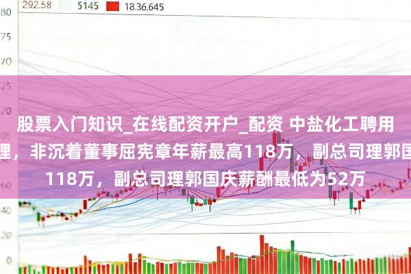 股票入门知识_在线配资开户_配资 中盐化工聘用45岁要害为副总司理，非沉着董事屈宪章年薪最高118万，副总司理郭国庆薪酬最低为52万