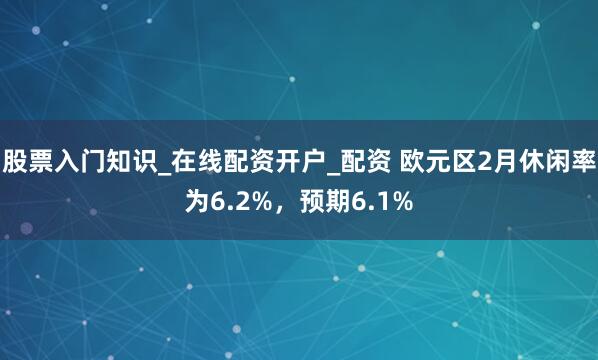 股票入门知识_在线配资开户_配资 欧元区2月休闲率为6.2%，预期6.1%