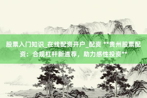 股票入门知识_在线配资开户_配资 **贵州股票配资：合规杠杆新遴荐，助力感性投资**